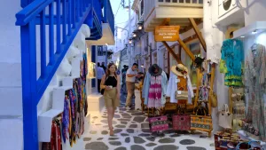 Mykonos Town Shopping Streets