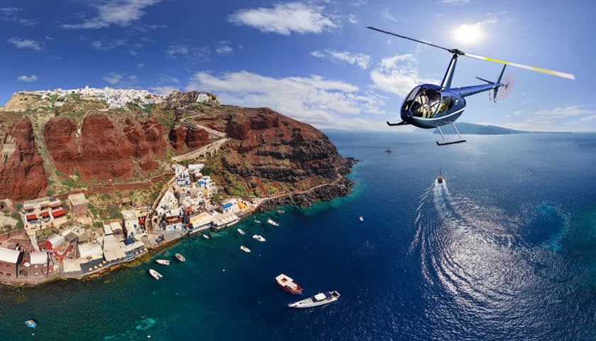 Helicopter Fare from Mykonos to Santorini
