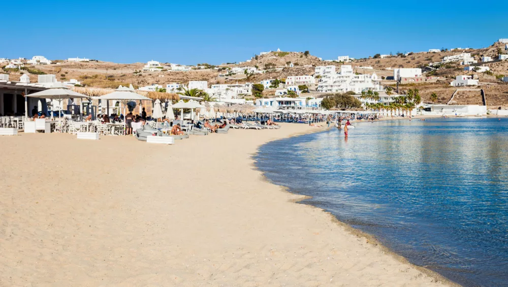 Ornos beach Mykonos