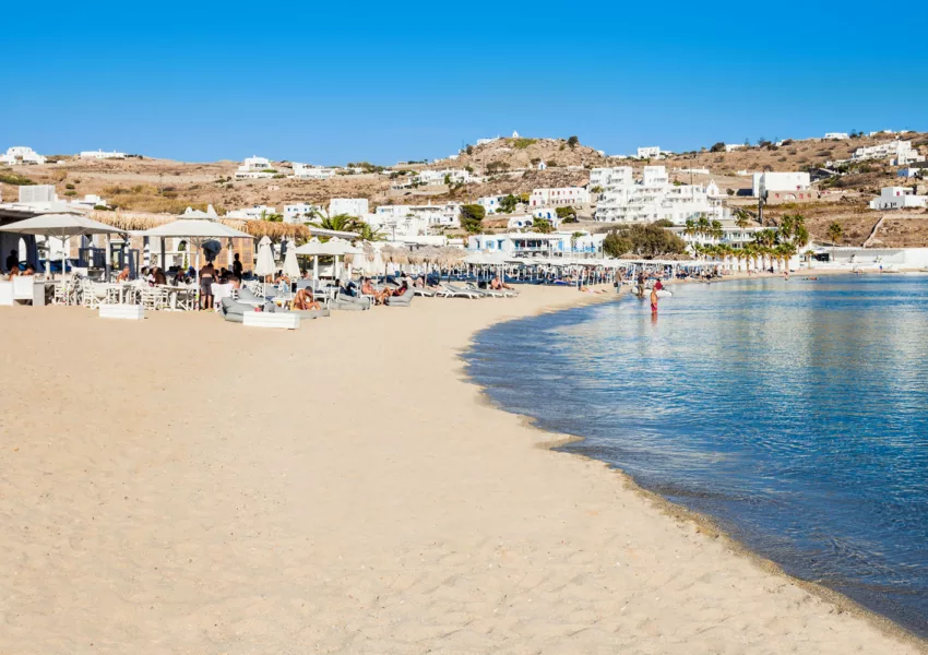Ornos beach Mykonos